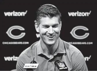  ?? TERRENCE ANTONIO JAMES/CHICAGO TRIBUNE ?? GM Ryan Pace has embarked on a new method of constructi­ng the Bears, and the results look promising.