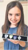  ??  ?? Poppy Hendry has won four Blue Peter badges