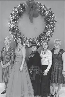  ?? SUBMITTED PHOTO ?? Judy McGregor, left, Jolee Patkai, Colleen MacPhee, Keila Glydon and Joan Reeves are ready to celebrate the spirit of Christmas this weekend as they present concerts at St John’s United Church in Mt. Stewart and St Joachim’s Church Hall, Vernon River.