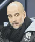  ??  ?? 0 Pep Guardiola: Big donation.