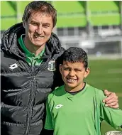  ?? PHOTOS: WARWICK SMITH/STUFF ?? Palmerston North Marist director of football Juliano Schmeling organised the trip for Tane Garcia-Soto.