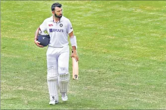  ??  ?? Cheteshwar Pujara says getting hit on the body by Aussie pacemen was expected but “my wicket was very important”.
Many experts like Ricky Ponting were critical of your approach, both during the Sydney first innings knock and Brisbane second innings…