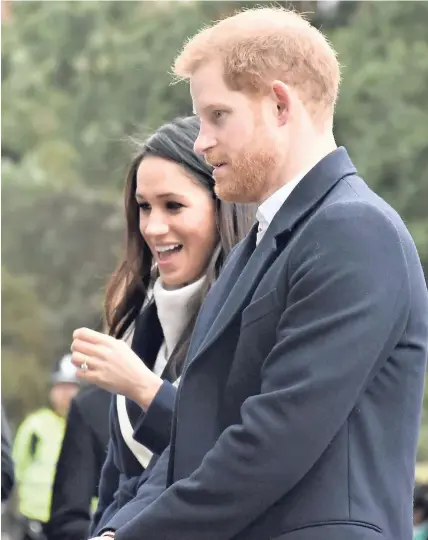 ??  ?? Prince Harry and Meghan Markle in Birmingham.