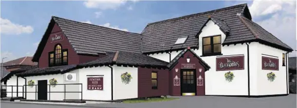  ??  ?? TARGET: The Blacksmith­s at Culloden is one of Punch Taverns’ large portfolio of pubs which could be taken over by brewing giant Heineken and Patron Capital