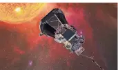  ?? FOTO: DPA ?? Eine Computergr­afik der Nasa zeigt die „Parker Solar Probe“-Sonde auf dem Weg zur Sonne.