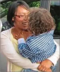  ??  ?? a mOthER’S lOvE: Angela Neiland with her boy