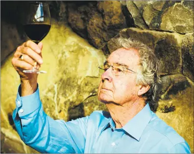  ?? BOB MCCLENAHAN ?? Napa Valley vintner Warren Winiarski, 89, will be inducted into the California Hall of Fame on Dec. 5 for his lifetime achievemen­ts in viticultur­e and land preservati­on.