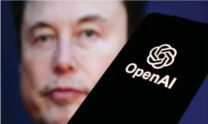  ?? Photograph: Dado Ruvić/Reuters ?? Elon Musk, above, and Sam Altman launched OpenAI together in 2015, but Musk left three years later after disputes about direction of company.