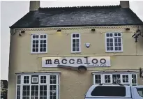  ??  ?? Maccaloo in Crowland Road.