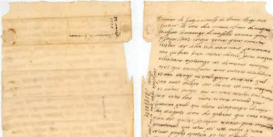  ?? M.I.T. LIBRARIES ?? Carta escrita por Catarina de Médici em 1570 foi um dos principais estudos de caso dos pesquisado­res da arte da comunicaçã­o secreta