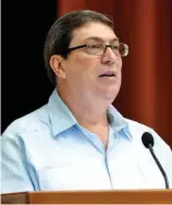 ?? F.E. ?? El ministro cubano de Relaciones Exteriores, Bruno Rodríguez.