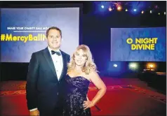  ?? (Courtesy photo) ?? Walmart President and CEO Doug McMillon and wife Shelley attend a previous O Night Divine charity ball. Walmart is a presenting sponsor of the SnowBall Effect.