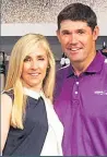  ??  ?? FAMILY Captain Padraig Harrington & his wife Caroline