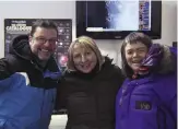  ??  ?? ▲ HAS chairman Eric Walker pictured at a February event with members Sharon Lloyd and Rhona Fraser