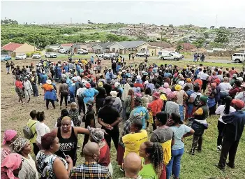 Community protests against plan to build houses for MK vets - PressReader