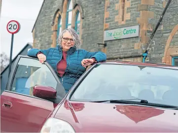  ??  ?? HEALTH DRIVE: Eileen Merry, co-ordinator of the Upper Tay Transport Group.