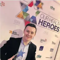  ??  ?? Winner Andrew Gunn from Linlithgow has been named Apprentice of the Year at the Skills for Health Our Health Heroes Awards