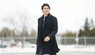  ?? SEAN KILPATRICK, CP ?? Prime Minister Justin Trudeau departs for the Bahamas from Ottawa on Wednesday.