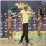  ?? PICTURE: REUTERS ?? Usain Bolt dances samba at a press conference in Rio.