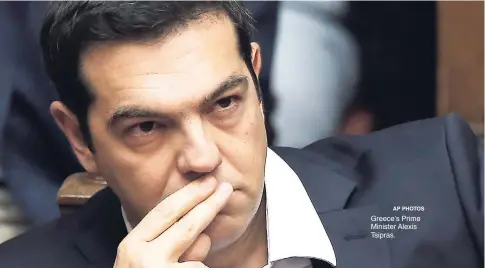  ?? AP PHOTOS ?? Greece’s Prime Minister Alexis Tsipras.