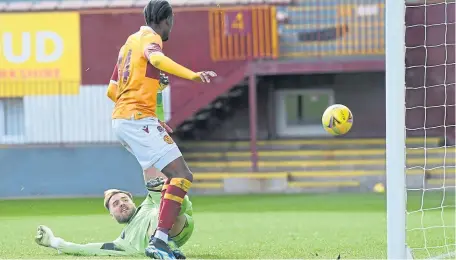  ??  ?? Devante Cole scores to secure points for Well