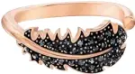  ??  ?? Naughty Motif Ring, Black, Rose-gold Tone Plated