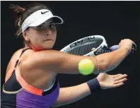  ?? The Associated Press ?? Bianca Andreescu is competing in the Phillip Island Trophy.