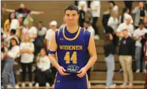  ?? NICOLE AMBRUCH — WIDENER ATHLETICS) ?? Widener’s Dominic Dunn was named MVP of the MAC Commonweal­th Tournament.