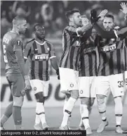  ??  ?? Ludogorets - Inter 0-2, zikaltrit festojnë suksesin