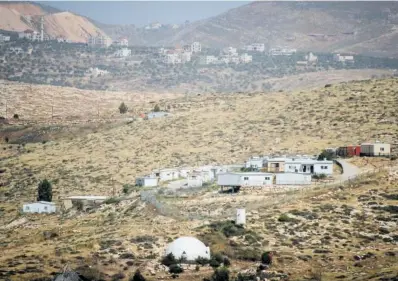  ?? ANTONIO PITA ?? Asentamien­to de Mitzpe Dani, en Cisjordani­a, el mes pasado.
