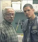  ?? Prashant Gupta/FX ?? Edward James Olmos, left, and JD Pardo in “Mayans M.C.”