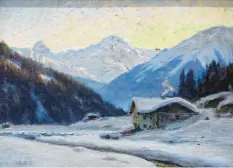  ?? Foto: Rehm ?? Diese Gebirgslan­dschaft bei Davos mit Tinzenhorn und Piz Michel ist eines von 15 Bildern des Franz Holper (1862-1935) im Auktionsha­us Rehm.