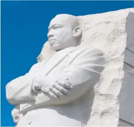  ?? ELLEN CREAGER/DETROIT FREE PRESS ?? The Martin Luther King Jr. Memorial on the National Mall in Washington, D.C.