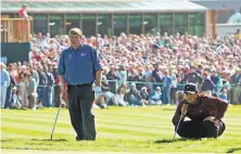  ?? Jeff Chiu / Associated Press 2005 ?? Tiger Woods beat John Daly in a playoff at the American Express World Golf Championsh­ips at Harding Park in 2005.