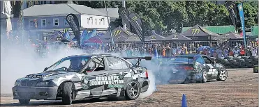  ?? Picture: DAVID RITCHIE ?? SIDEWAYS: Drift City returns to the Grand Parade on Sunday.