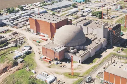  ??  ?? The first of Argentina’s three existing nuclear plants, Atucha I, is located 100 km from Buenos Aires. China has offered to finance 85 per cent of the US$14 billion cost of two other plants. — Wikipedia photo