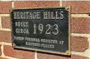  ??  ?? Chuck and Renate Wiggin’s home in Heritage Hills, built in 1923, is listed on the National Register of Historic Places.