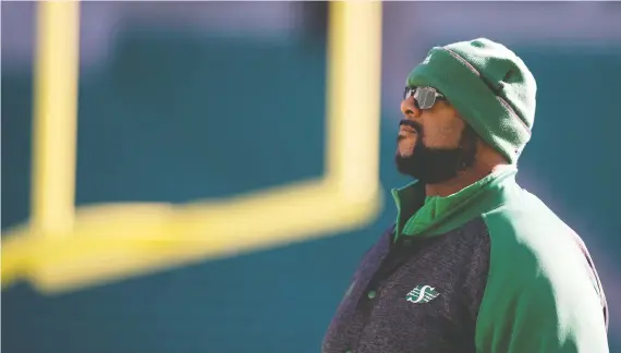  ?? TROY FLEECE ?? Roughrider­s offensive co-ordinator Stephen Mcadoo has faced criticism since Sunday’s 20-13 loss to the Winnipeg Blue Bombers in the West Division final.