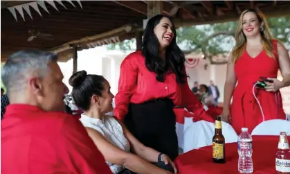  ?? ?? Mayra Flores, who touted her conservati­ve bona fides on the campaign trail. Photograph: Veronica Cardenas/Reuters
