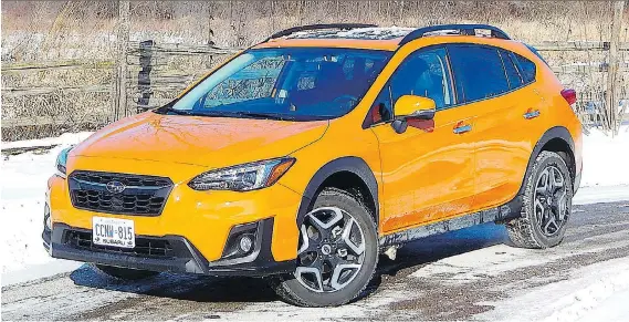  ?? BRIAN HARPER/DRIVING ?? Subaru has updated the Crosstrek for 2018, adding a little extra horsepower.