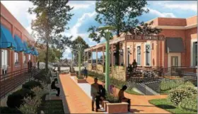  ?? SUBMITTED PHOTO ?? An artist’s rendering shows the side view of the new Sly Fox Wyomissing location. The company has announced its third location will be in the former VF Outlets property in Berks County.