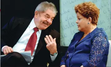  ??  ?? AL BANQUILLO. Lula, padre político de Dilma Rousseff, también tendrá que dar explicacio­nes a la justicia.