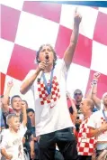  ??  ?? Luka Modric, en la celebració­n