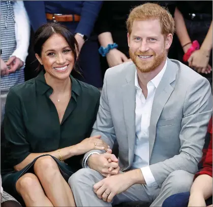  ??  ?? Troubles: Harry and Meghan’s relationsh­ip with the rest of the royal family is analysed in the book Finding Freedom