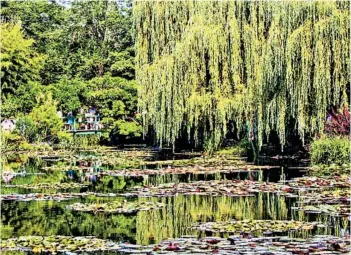  ?? ROBYN STENCIL/RICK STEVES’ EUROPE ?? Claude Monet’s gardens at Giverny look like one of the French Impression­ist’s paintings come to life.