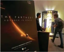  ?? Melissa Phillip / Houston Chronicle ?? “It’s one of the great stories of human endeavor,” says “The Farthest” producer Jared Lipworth.