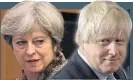  ??  ?? PLAN The PM and Boris Johnson