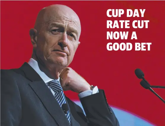  ?? Picture: BRITTA CAMPION ?? Analysts say Reserve Bank Governor Glenn Stevens may have to cut the official rate after the CBA raised their rates yesterday.