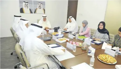  ??  ?? KUWAIT: Minister of Informatio­n and Minister of State for Youth Affairs Sheikh Salman Sabah Salem Al-Humoud Al-Sabah heads the fifth meeting of the Public Authority for Youth. — KUNA