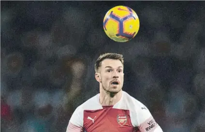  ?? FOTO: EFE ?? Aarin Ramsey dejará el Arsenal en junio y ya se ha comprometi­do con la Juventus hasta 2023